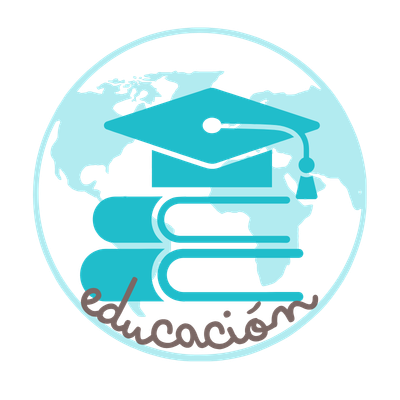 Ilustración de libros y birrete sobre mapa del mundo - Adventures in Class
